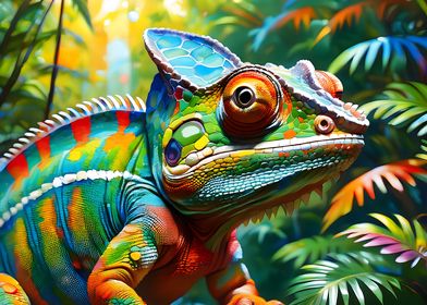 The colorful chameleon