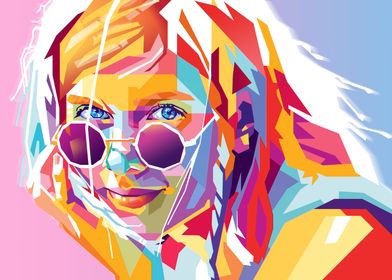 Aurora Pop Art Portrait