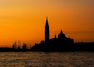 Venice Lagoon At Sunrise