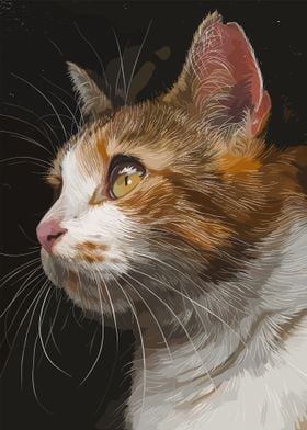 Vintage Vector Cat