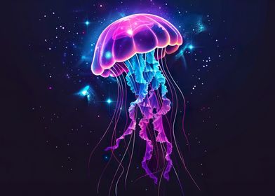 Vibrant Jellyfish