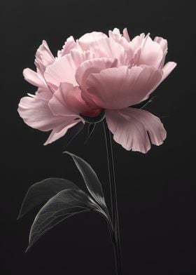 Peony Dark Elegant Flower