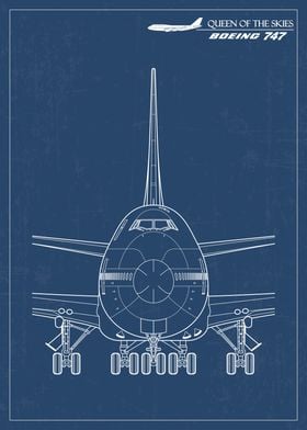 Boeing 747 Jumbo Blueprint