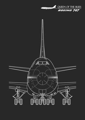 Boeing 747 Jumbo Blueprint