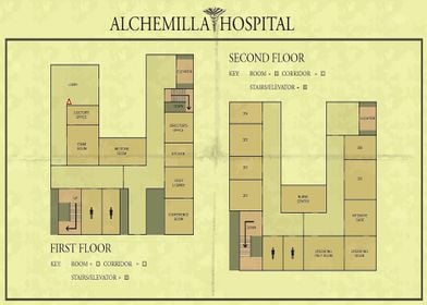 Silent Hill Hospital Maps