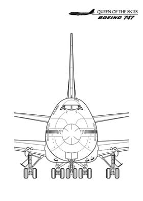 Boeing 747 Jumbo Blueprint