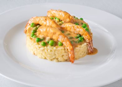 RIsotto with shrimps