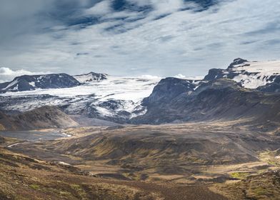 Iceland glacier landscape