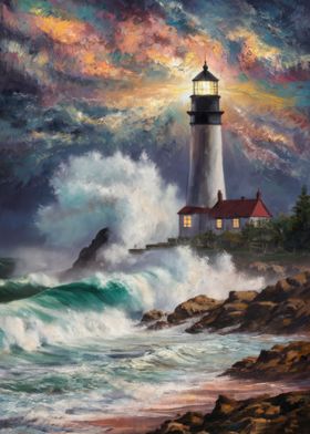 Lighthouse Painting