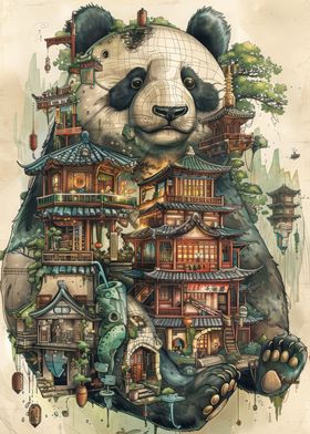 Panda house