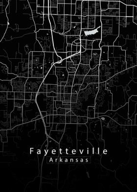 Fayetteville Arkansas Map