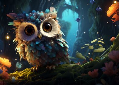 Fantasy Little Owl