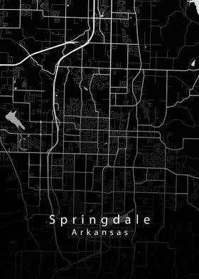 Springdale Arkansas Map