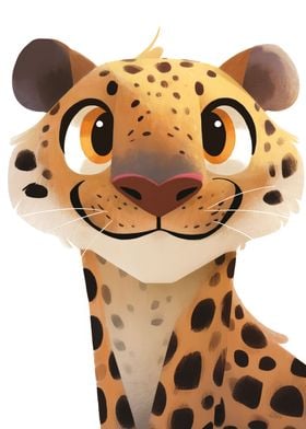 Cute Leopard Poster