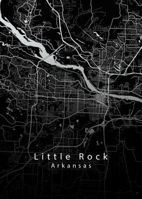 Little Rock Arkansas Map