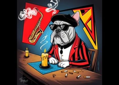 Bulldog In a Jazz Bar