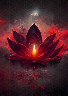 Mystic lotus flame