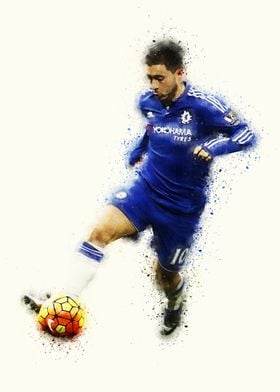 Eden Hazard Watercolor