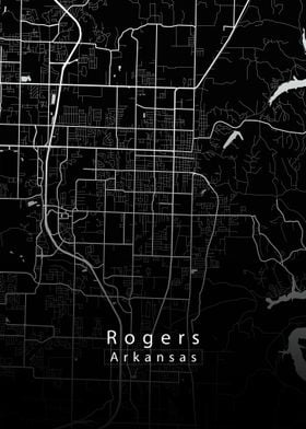 Rogers Arkansas City Map