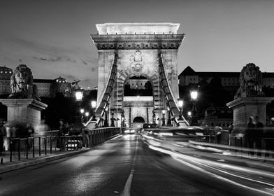 Chain Bridge In Budapest