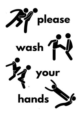 WASH YOUR HANDS FIGHTING