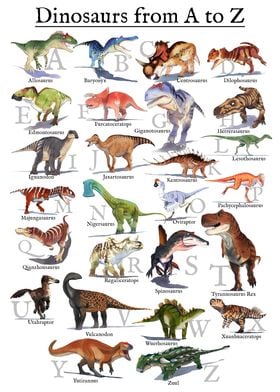 Dinosaurs from A to Z