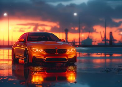 BMW M4 Fast car art