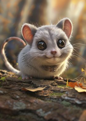 Cartoon Cute Chinchilla