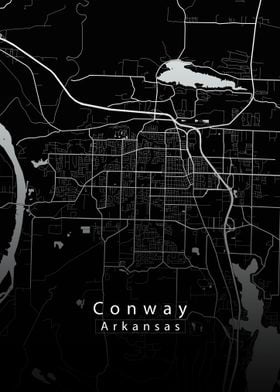 Conway Arkansas City Map