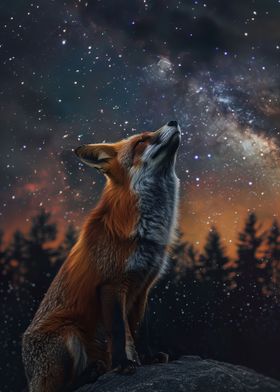 Starry Night Fox