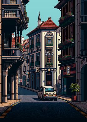 Braga City Pixel Art