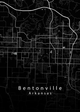 Bentonville Arkansas Map