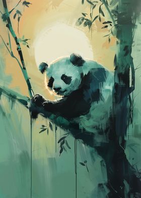 Panda in the Bamboo