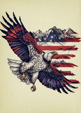 double exposure eagle