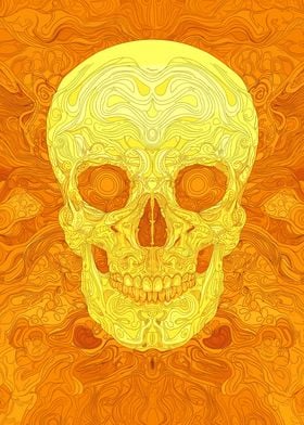 Original Skull Klimt Style