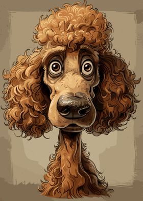 Poodle Caricature