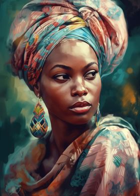 African Woman in Wrap