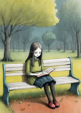 The Girl on a Bench