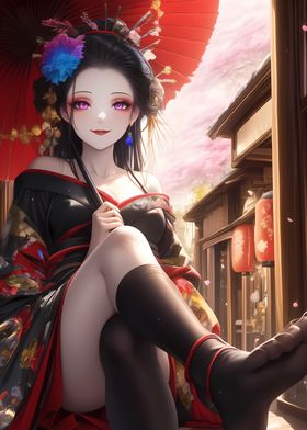 Elegant Japanese Geisha