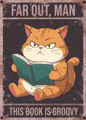 Grumpy Cat reading