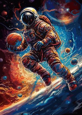 Basketball Astronaut Sport