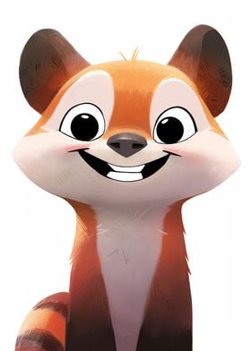 Cute Red Panda Poster