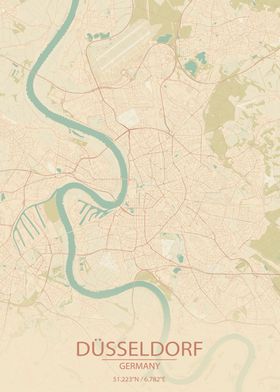 Dusseldorf Germany CityMap