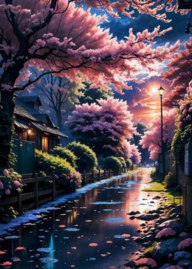 Sakura Japan Landscape