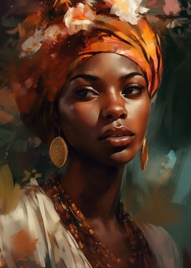 African Woman in Wrap