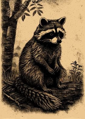 Racoon Retro