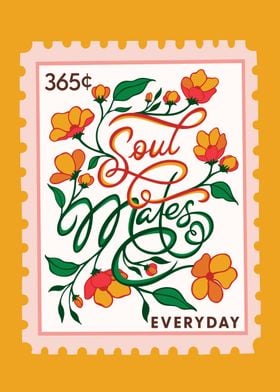 Soul Mates Lettering Art