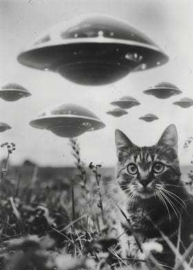 Cat Selfie With UFO