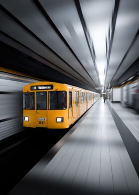 Subway Car at high speed