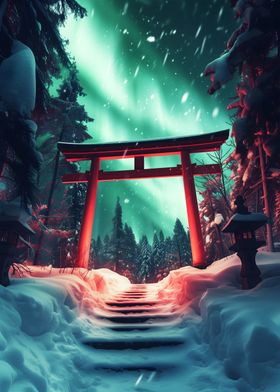 Aurora Embrace at Torii